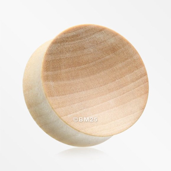 *6 Gauge*  Pair of Concave Crocodile Wood Double Flared Plugs ~Brand New!~ - Picture 2 of 3